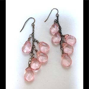Pink Beaded Earrings